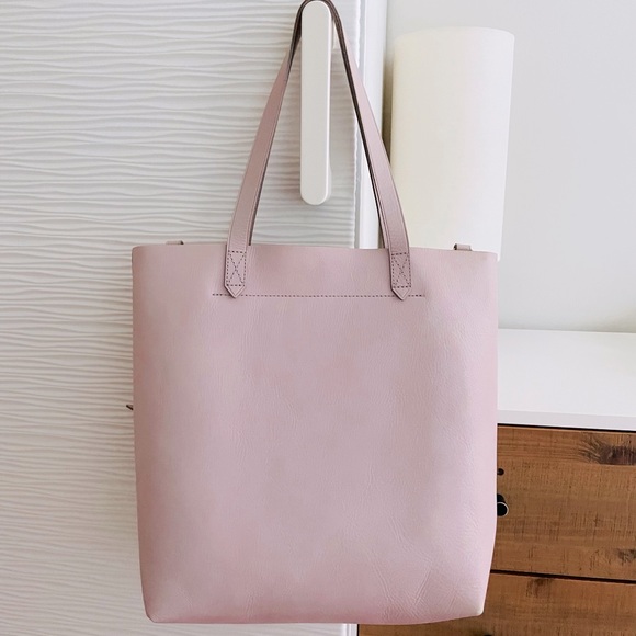 Madewell Transport Leather Tote Satchel Crossbody bag Medium Color Lavender - Picture 2 of 9